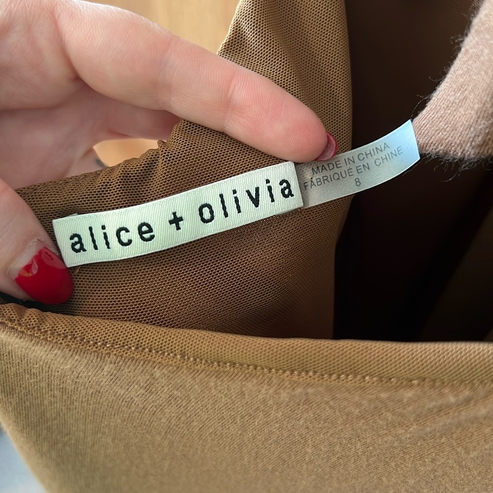 Alice + Olivia Brown Maxi Dress - Picture 7 of 11